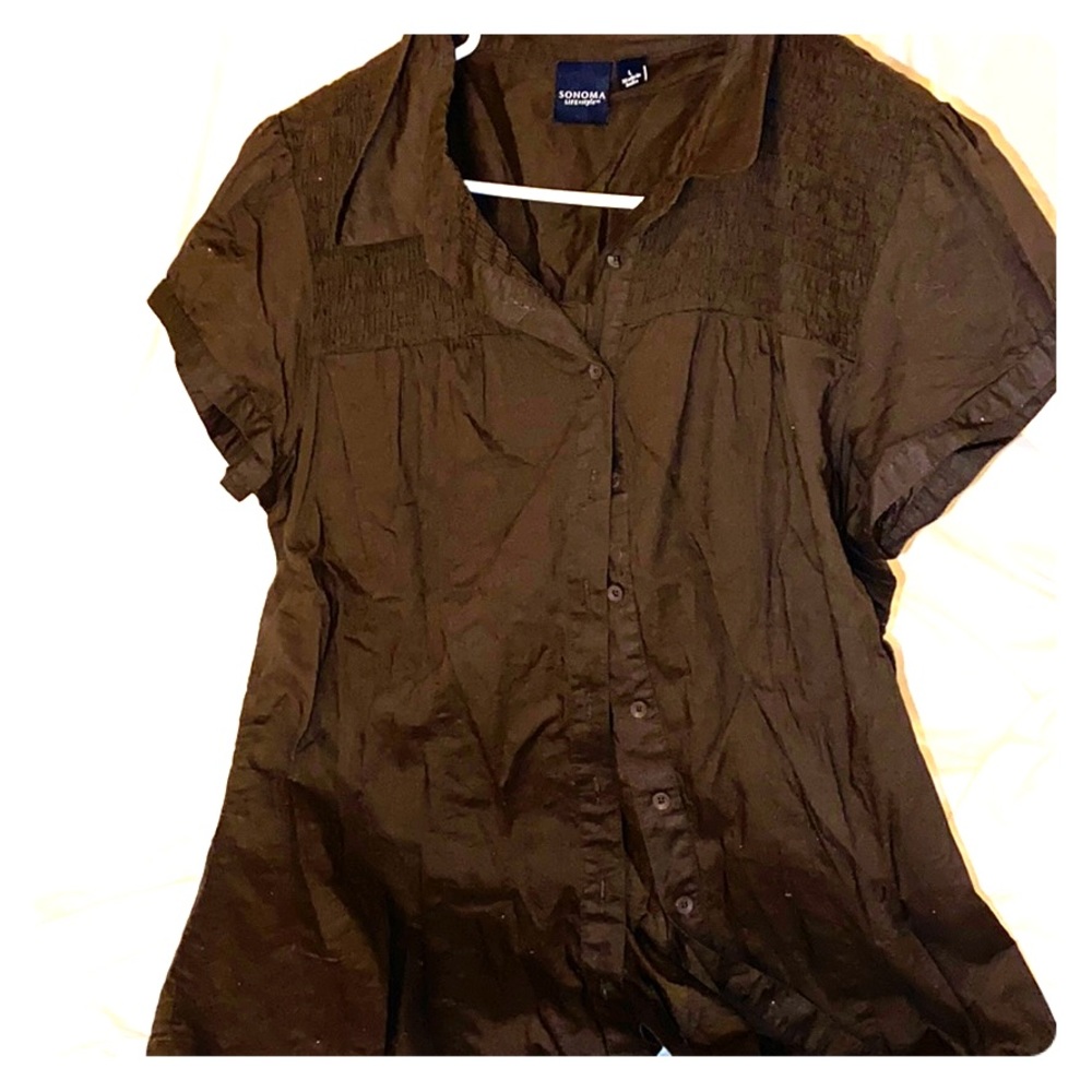 Sonoma sz L button down top EUC